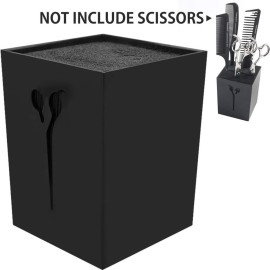 OLizee Professional Acylic Salon Scissors Holder Box Hairdressing Combs Clips Organizer Rack for Hair Stylist(Black) OLizee Professional Acylic Salon Scissors Holder Box Hairdressing Combs Clips Organizer Rack for Hair Stylist(Black)