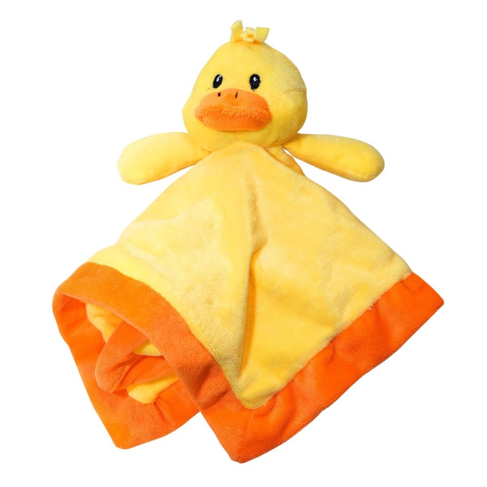 Baberoo Duck Baby Lovey - Super Soft 12 Square Baby Security Blanket for Girls or Boys, Baby Stuffed Animals for Newborns, Ultra Soft Polyester Lovey Blanket, Machine Washable Lovie for Toddler