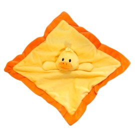 Baberoo Duck Baby Lovey - Super Soft 12 Square Baby Security Blanket for Girls or Boys, Baby Stuffed Animals for Newborns, Ultra Soft Polyester Lovey Blanket, Machine Washable Lovie for Toddler