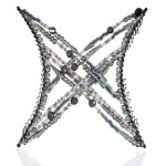 Stretchy Non-Slip Hair Clip for Thick, Wavy, Naturally Curly Hair - Put Your Hair Up in Seconds - Comfy UpDo, Ponytail, French Twist, Bun (Large, Storm Gray)