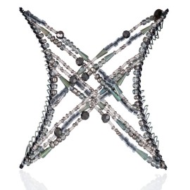 Stretchy Non-Slip Hair Clip for Thick, Wavy, Naturally Curly Hair - Put Your Hair Up in Seconds - Comfy UpDo, Ponytail, French Twist, Bun (Large, Storm Gray)