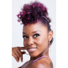 Stretchy Non-Slip Hair Clip for Thick, Wavy, Naturally Curly Hair - Put Your Hair Up in Seconds - Comfy UpDo, Ponytail, French Twist, Bun (Large, Storm Gray)