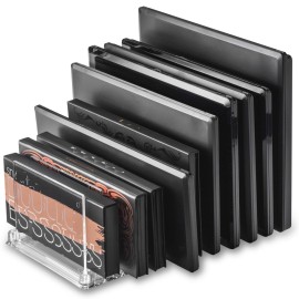 byAlegory Acrylic Makeup Eyeshadow Palette Organizer W/ Removable Dividers | 10 Space Vanity Desk Storage Fits All Palette Sizes - Clear byAlegory Acrylic Makeup Eyeshadow Palette Organizer W/ Removable Dividers | 10 Space Vanity Desk Storage Fits All Palette Sizes - Clear