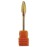 C & I Flame Bit Carbide Nail Drill for Electric Manciure Drill Machine of Nail Beauty (Grit Fine, Gold)