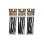 Hair pins 3 Inch Straight 3 Packs (36 pins) Stainless Steel SILVER Heavy Duty Snagless Handmade use Hairpins instead of Bobby Pins for Wedding/Bridal Up-do\'s