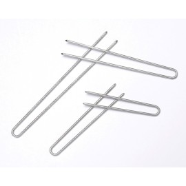 Hair pins 3 Inch Straight 3 Packs (36 pins) Stainless Steel SILVER Heavy Duty Snagless Handmade use Hairpins instead of Bobby Pins for Wedding/Bridal Up-do\'s