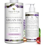 Tree to Tub Moisturizing Conditioner for Dry Hair & Dry Scalp - Hydrating Sulfate Free Argan Oil Conditioner & Vegan Hair Moisturizer for Women & Men w/Organic Coconut Oil, All Natural Lavender