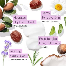 Tree to Tub Moisturizing Conditioner for Dry Hair & Dry Scalp - Hydrating Sulfate Free Argan Oil Conditioner & Vegan Hair Moisturizer for Women & Men w/Organic Coconut Oil, All Natural Lavender Tree to Tub Moisturizing Conditioner for Dry Hair & Dry Scalp - Hydrating Sulfate Free Argan Oil Conditioner & Vegan Hair Moisturizer for Women & Men w/Organic Coconut Oil, All Natural Lavender