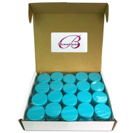 40 New empty 10 Gram (0.35 oz) Plastic Pot Jars with Lids for Lip Balms, Salves, Creams, Cosmetics, Nail Accessories, Rhinestones, Herbs, Spices - BPA Free (Teal Screw Lid) 40 New empty 10 Gram (0.35 oz) Plastic Pot Jars with Lids for Lip Balms, Salves, Creams, Cosmetics, Nail Accessories, Rhinestones, Herbs, Spices - BPA Free (Teal Screw Lid)