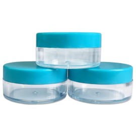 40 New empty 10 Gram (0.35 oz) Plastic Pot Jars with Lids for Lip Balms, Salves, Creams, Cosmetics, Nail Accessories, Rhinestones, Herbs, Spices - BPA Free (Teal Screw Lid) 40 New empty 10 Gram (0.35 oz) Plastic Pot Jars with Lids for Lip Balms, Salves, Creams, Cosmetics, Nail Accessories, Rhinestones, Herbs, Spices - BPA Free (Teal Screw Lid)