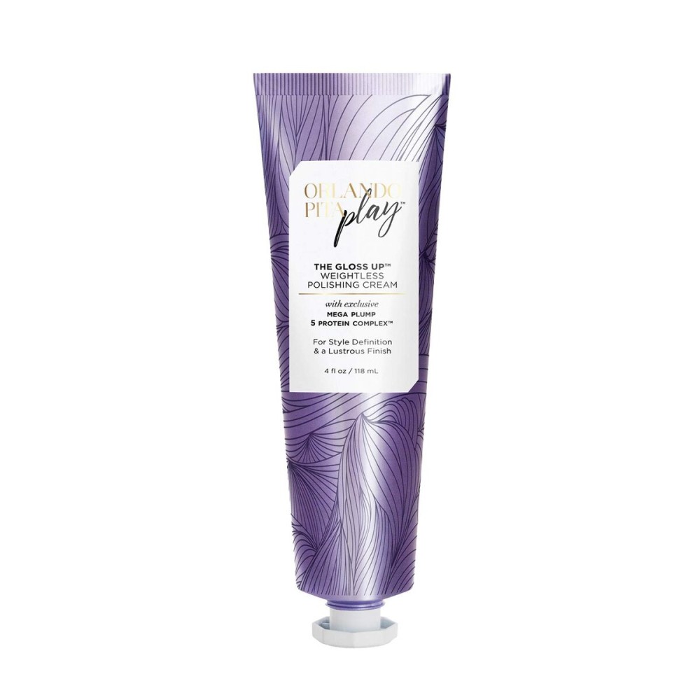 ORLANDO PITA PLAY The Gloss Up Weightless Polishing Cream, Exclusive Mega Pump 5 Protein Complex, For Style Definition & A Lustrous Finish, Restores Shine & Silkiness, 4 Fl Oz