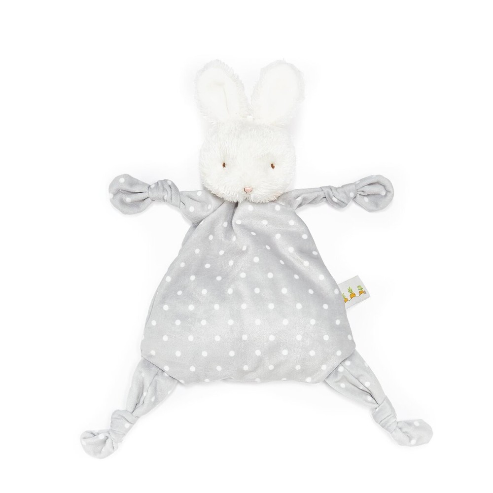 Bunnies By The Bay Bloom Knotty Friend Baby Stuffed Rabbit Animal Blanket - Plush Baby Lovey - Best Friend Blanket - 10