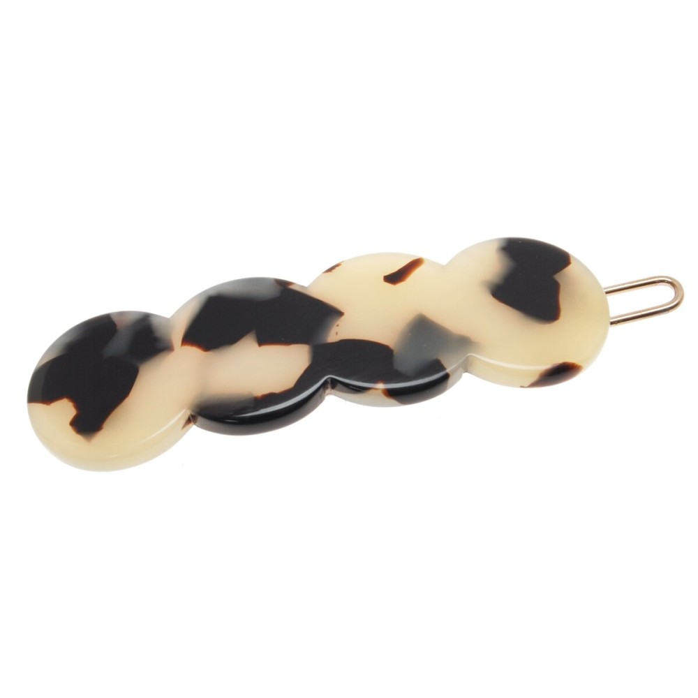 France Luxe Scalloped Tige Boule Barrette - Ivory Tokyo France Luxe Scalloped Tige Boule Barrette - Ivory Tokyo