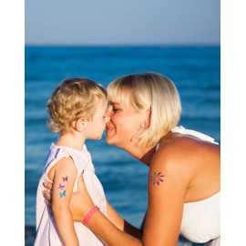 Original Glitter Tattoo Kit and Temporary Tattoos with 6 Large Glitter Pots, Body Adhesive, Stencils and 2 Cosmetic Brushes Original Glitter Tattoo Kit and Temporary Tattoos with 6 Large Glitter Pots, Body Adhesive, Stencils and 2 Cosmetic Brushes