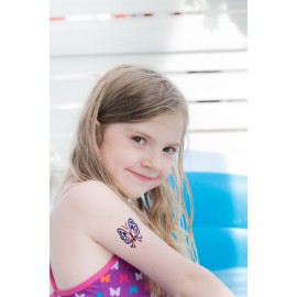 Original Glitter Tattoo Kit and Temporary Tattoos with 6 Large Glitter Pots, Body Adhesive, Stencils and 2 Cosmetic Brushes Original Glitter Tattoo Kit and Temporary Tattoos with 6 Large Glitter Pots, Body Adhesive, Stencils and 2 Cosmetic Brushes