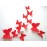 ALLICERE 12Pcs 3D Butterfly Removable Wall Decals DIY Home Decorations Art Decor Wall Stickers Murals for Babys Kids Bedroom Living Room Classroom Office(Color:Red)
