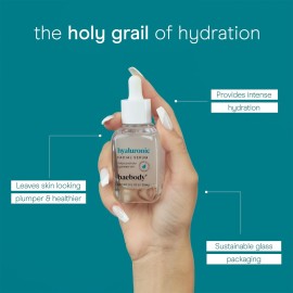 Baebody Critically Acclaimed Hyaluronic Acid Serum for Face - Anti Aging Hyaluronic Acid Face Serum with Vit E and Jojoba Oil - Plumping and Hydrating (1 oz/30 ml)