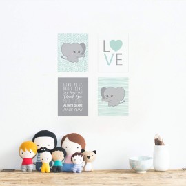 Children Inspire Design Elephant Nursery Decor, Wall Decor for Kids, Wall Art for Kids, Playroom Decor, Baby Decor, 11x14