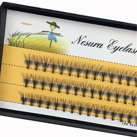 BODERMINCER 10 Root 60pcs Black Handmade False Eyelashes Natural Long Individual Eyelashes Extension Fake Lashes Makeup Beauty Cosmetic (9mm) BODERMINCER 10 Root 60pcs Black Handmade False Eyelashes Natural Long Individual Eyelashes Extension Fake Lashes Makeup Beauty Cosmetic (9mm)