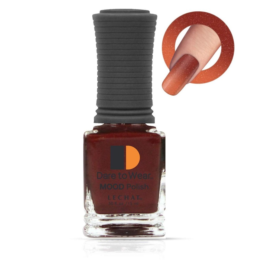 LECHAT Dare To Wear Mood Polish, Firey Passion, 0.5 Ounce