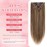 S-noilite Hair Extensions Clip in Human Hair 14 Inch Balayage Clip in Hair Extensions Medium Brown to Dark Blonde Real Human Hair 8PCS 120G Clip in Extensions Double Weft 4P27