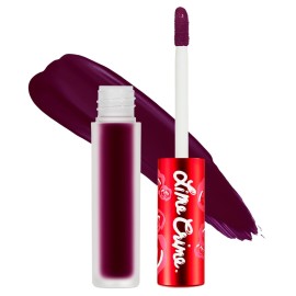 Lime Crime Velvetines Liquid Matte Lipstick, Scandal (Deep Rich Plum) - Bold, Long Lasting Shades & Lip Lining - Stellar Color & High Comfort for All-Day Wear - Talc-Free & Paraben-Free