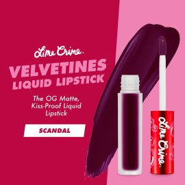 Lime Crime Velvetines Liquid Matte Lipstick, Scandal (Deep Rich Plum) - Bold, Long Lasting Shades & Lip Lining - Stellar Color & High Comfort for All-Day Wear - Talc-Free & Paraben-Free Lime Crime Velvetines Liquid Matte Lipstick, Scandal (Deep Rich Plum) - Bold, Long Lasting Shades & Lip Lining - Stellar Color & High Comfort for All-Day Wear - Talc-Free & Paraben-Free
