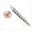 1Set(3PCS) Silver Professional Remove Blackheads Tweezers Set - Stainless Steel Straight/Slanted & Pointed Splinter/Bend Curved Blemish Extractor Tool for Acne Zit Cystic Blemish Whitehead Popping