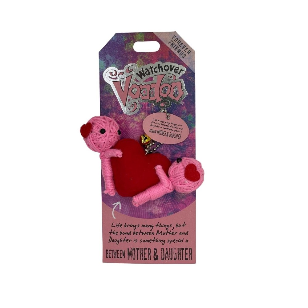 Watchover Voodoo 3-Inch Mother & Daughter Keychain - Handcrafted Gift to Bring Good Luck and Positivity Everywhere You Go