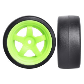 HobbyPark Hard Plastic 12mm Hex RC Drift Wheels and Tires for 1/10 Scale Tamiya HPI Traxxas Kyosho Redcat HSP Drifting, Set of 4