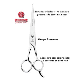 Mundial BC-343 6-inch Hairs Scissors Razor Edge with Finger Rest Mundial BC-343 6-inch Hairs Scissors Razor Edge with Finger Rest