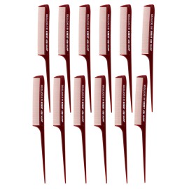 Krest Goldilocks g5 8-1/2 Rattail Comb Extra-fine Tooth. Heat Resistant Hair combs. 1 Dz.