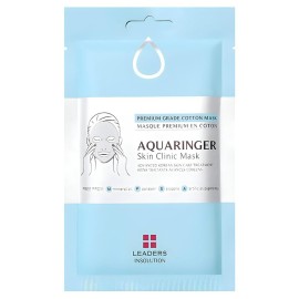Leaders Insolution Aquaringer Skin Clinic Mask | Intense Hydration Treatment Mask with Swiss Glacial Water & Power Peptides | Moisturizing & Firming for Dry Skin, Fine Lines (10 Sheets) Leaders Insolution Aquaringer Skin Clinic Mask | Intense Hydration Treatment Mask with Swiss Glacial Water & Power Peptides | Moisturizing & Firming for Dry Skin, Fine Lines (10 Sheets)