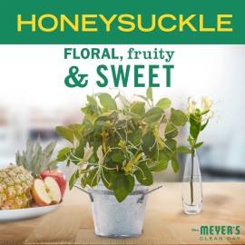 MRS. MEYER\'S CLEAN DAY Hand Lotion for Dry Hands, Non-Greasy Moisturizer Made with Essential Oils, Honeysuckle, 12 oz