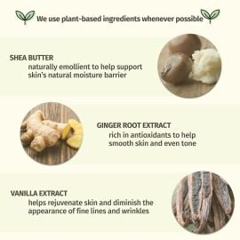 HEMPZ Body Lotion - Vanilla & Ginger Daily Moisturizing Cream, Shea Butter Hand and Body Moisturizer - Hemp Lotion - Skin Care Products, Hemp Seed Oil - 17 oz.