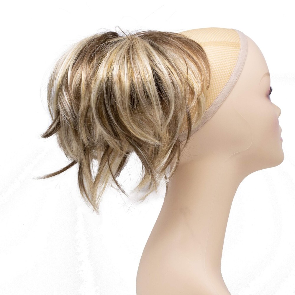 Onedor 12 inch Premium Synthetic Adjustable & Customizable Updo Style Ponytail Hair Extension with Clip on Claw Attachment (AB461)