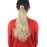 Lelinta 18 Wavy Curly Wrap Around Ponytail Extension for Woman Synthetic Hair Extension Bleach Blonde