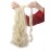 Lelinta 18 Wavy Curly Wrap Around Ponytail Extension for Woman Synthetic Hair Extension Bleach Blonde