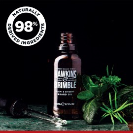 Hawkins & Brimble - Beard Oil for Men, 50ml - Promotes Beard Growth Oil for Grooming, Styling, Softener, Repair and Nourishing - Argan and Olive oil - Beard Care Routine with Shea Butter and Vitamin E Hawkins & Brimble - Beard Oil for Men, 50ml - Promotes Beard Growth Oil for Grooming, Styling, Softener, Repair and Nourishing - Argan and Olive oil - Beard Care Routine with Shea Butter and Vitamin E