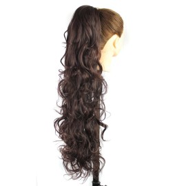 KUKI 31 Ponytail Hair Extension Jaw Long Curly Clip Synthetic Hair Extension Hair Piece Naturel, 1B33 KUKI 31 Ponytail Hair Extension Jaw Long Curly Clip Synthetic Hair Extension Hair Piece Naturel, 1B33