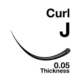 EMILYSTORES Lash Extensions 0.05mm Thickness J Curl 17mm Length Volume Eyelashes For Eyelash Extensions(0.05,J,17mm)