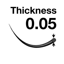 EMILYSTORES Lash Extensions 0.05mm Thickness J Curl 17mm Length Volume Eyelashes For Eyelash Extensions(0.05,J,17mm)