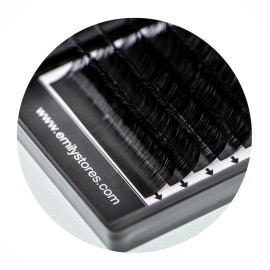 EMILYSTORES Lash Extensions 0.05mm Thickness J Curl 17mm Length Volume Eyelashes For Eyelash Extensions(0.05,J,17mm)