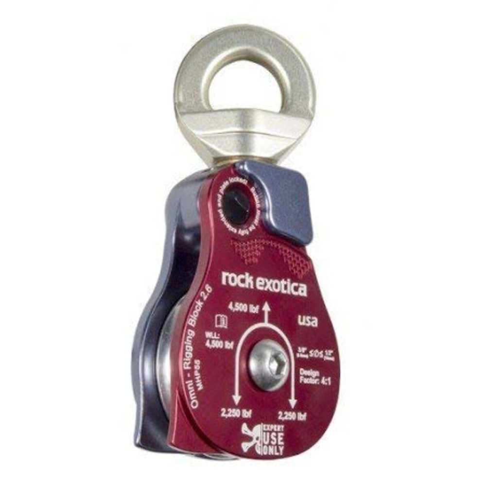 Material Handling Pulley 2.6 - Heavy Duty 4500 lbf WLL Rigging Block ASME B30 Compliant - Made in The USA
