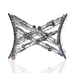 Hair Clip for Fine, Thin, Sleek & Straight Hair - Easy Comfy Styles that Hold Snug, Add Volume with No Pressure - Comfy Double Comb with Elastic for UpDo, Ponytail, Twists & Buns (Storm Gray Medium)