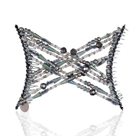 Hair Clip for Fine, Thin, Sleek & Straight Hair - Easy Comfy Styles that Hold Snug, Add Volume with No Pressure - Comfy Double Comb with Elastic for UpDo, Ponytail, Twists & Buns (Storm Gray Medium)