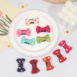 20 Pack Handmade Tiny Hair Clips for Baby Fine Hair 1.75Inch Mini Grosgrain Ribbon Hair Bows Snap Hair Clips Barrettes Hair Accessories For Baby Girls Newborn Infant Toddlers