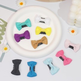 20 Pack Handmade Tiny Hair Clips for Baby Fine Hair 1.75Inch Mini Grosgrain Ribbon Hair Bows Snap Hair Clips Barrettes Hair Accessories For Baby Girls Newborn Infant Toddlers