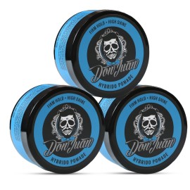 Don Juan Hybrido Pomade 4 Ounce Pack Of 3 | Water Based | Strong Hold | High Shine | Natural Plant Extracts and Ocean Minerals | Summer Sea Breeze Scent Don Juan Hybrido Pomade 4 Ounce Pack Of 3 | Water Based | Strong Hold | High Shine | Natural Plant Extracts and Ocean Minerals | Summer Sea Breeze Scent