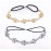yueton 2pcs Gold and Silver Pearl Flower Elastic Headband Hair Band Women Hair Jewelry Accessories